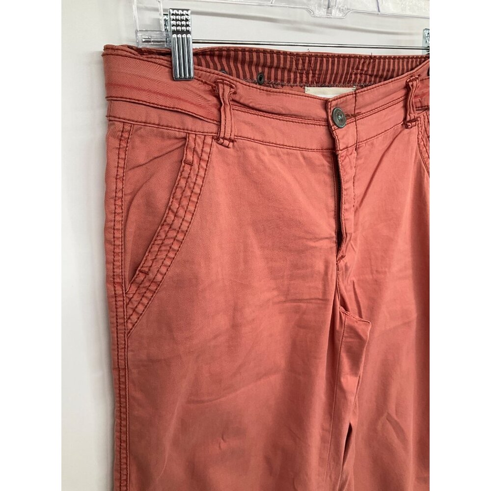 Anthropologie Size 27 Hei Hei Stretch Cotton Wide Leg Crop Chino Pants - Picture 3 of 12